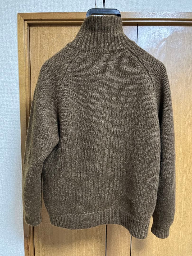 【美品】BATONER / ウール アルパカ シルク タートルネックニット