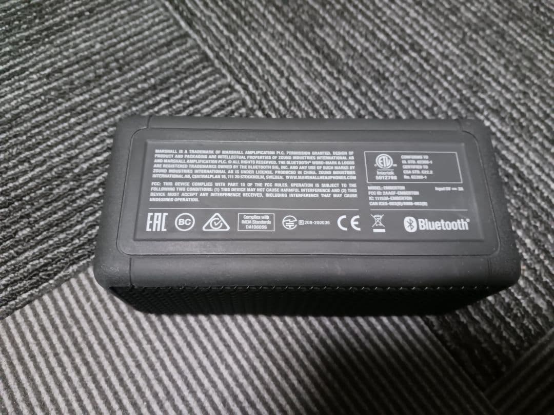 「中古美品」Marshall　EMBERTON　エバートン　黒