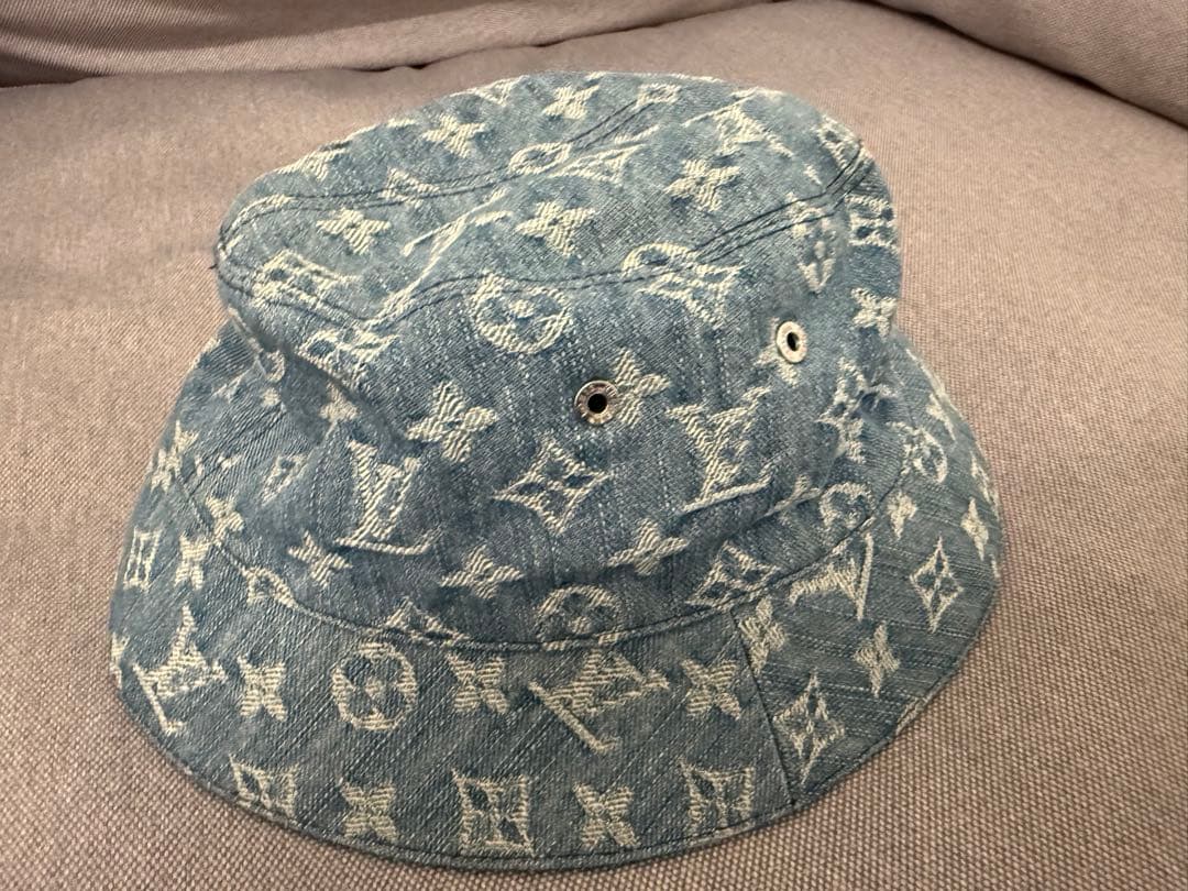 マ*ト様 ルイヴィトン ボネ モノグラム エッセンシャル デニム LV バケット