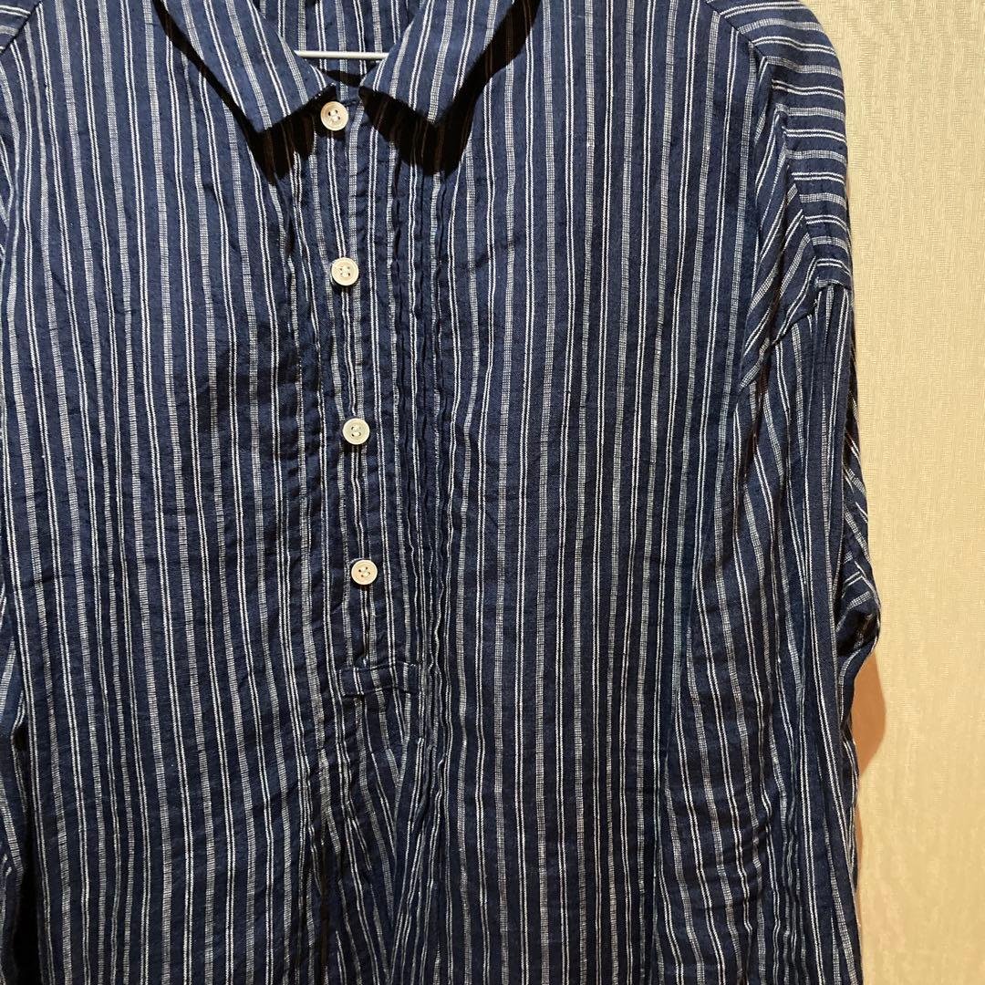 ヴラスブラム　ブラウス、ベスト　２点セット　ネイビー