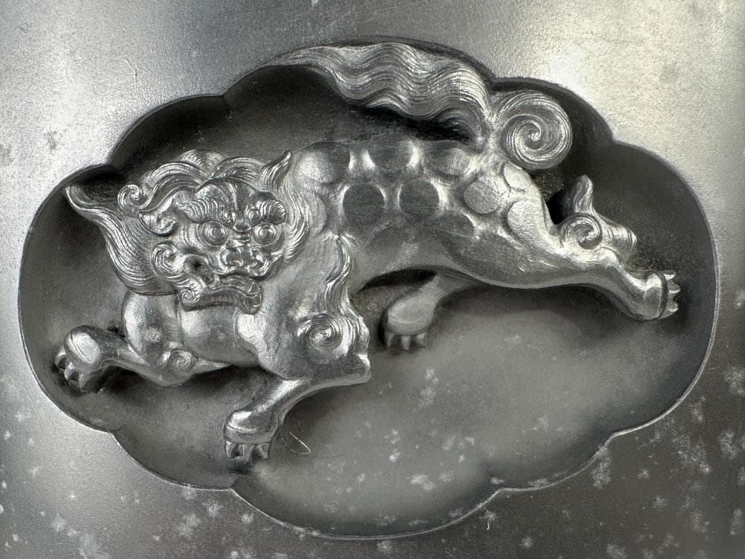 日本美術　書道具　文房具　雨硯　十一代　静軒作　唐木蓋付　雨端硯　共箱　和硯