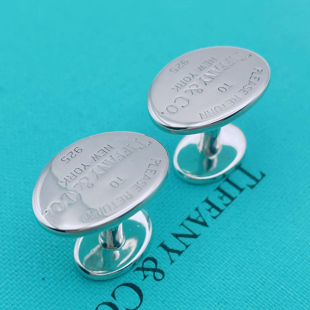 Tiffany & Co. カフス　リターントゥ　オーバル　シルバー