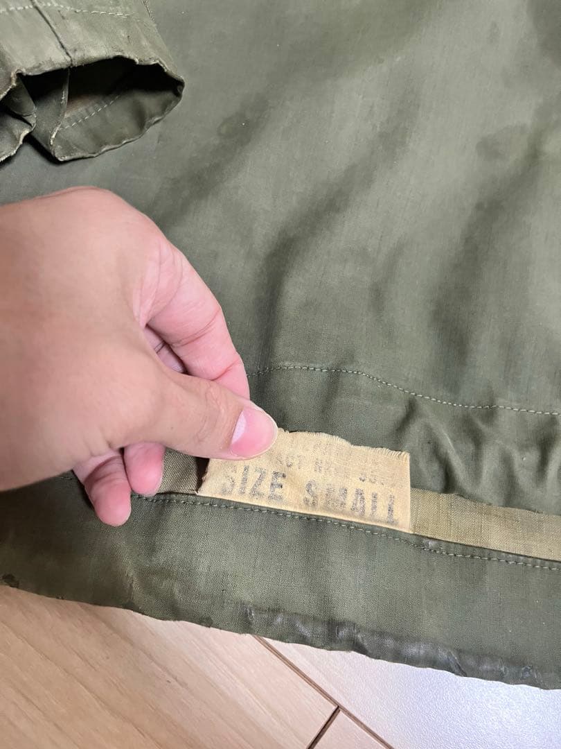 USNAVY N-2 デッキレインパーカー 40s ヴィンテージ　古着　襤褸