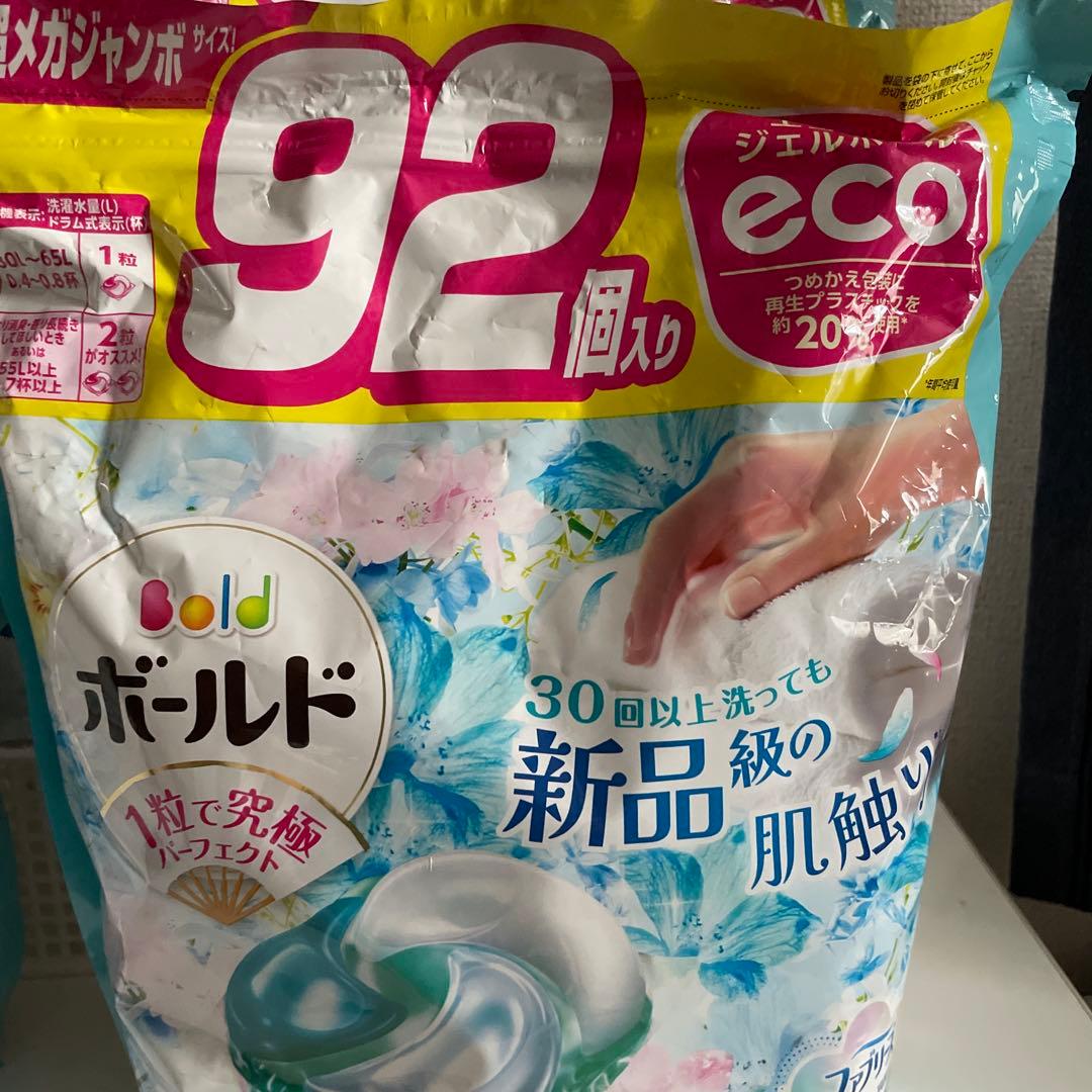 ボールド　ジェルボール　92個入り　フラワーサボンの香り×4袋セット