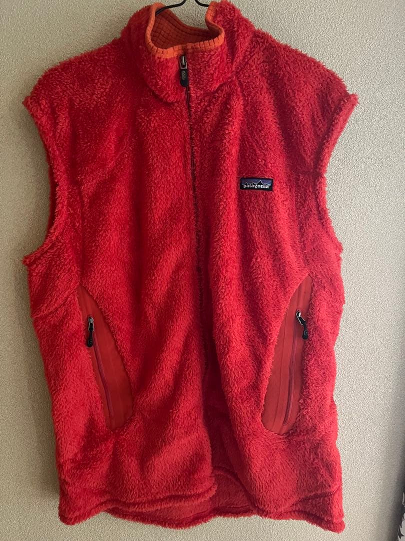 最終値下げ　patagonia メンズ L フリースベスト 赤