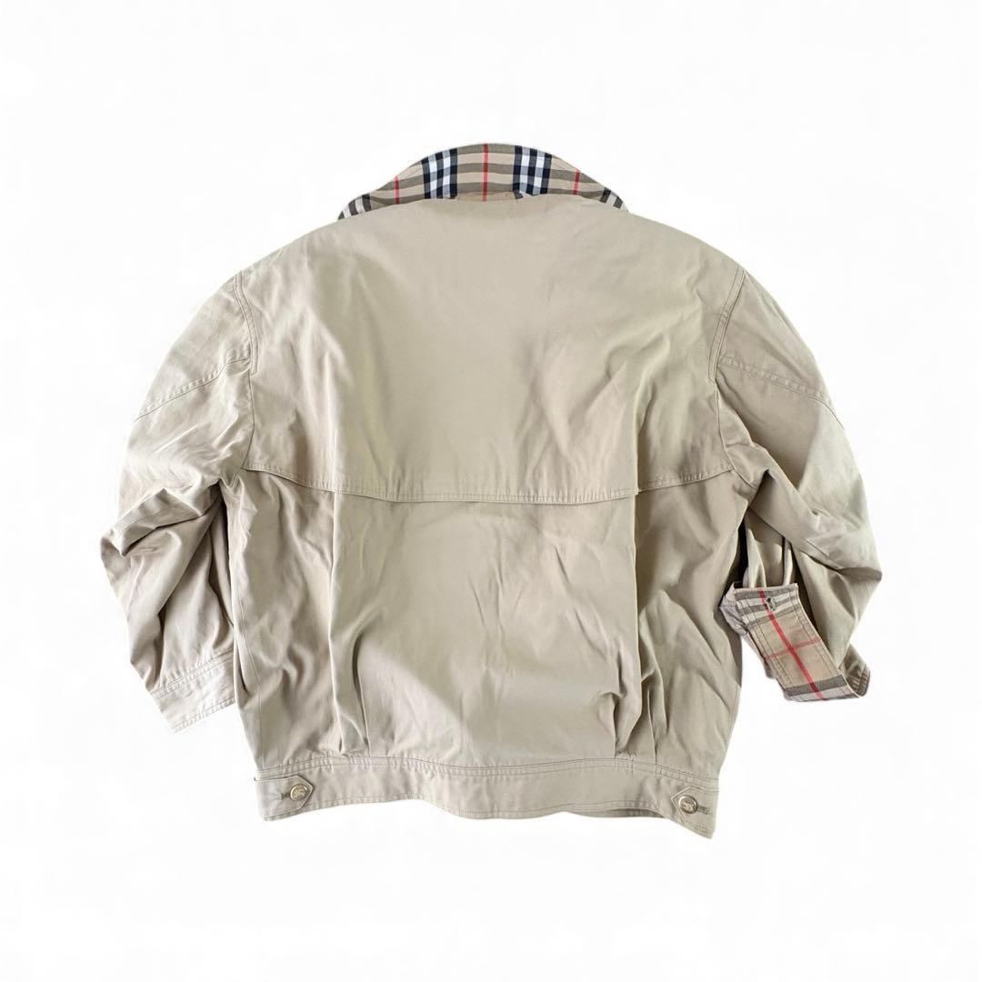 90s バーバリー スウィングトップ 7AP 金ボタン ベージュ ノバチェック