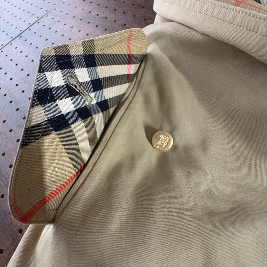 90s バーバリー スウィングトップ 7AP 金ボタン ベージュ ノバチェック