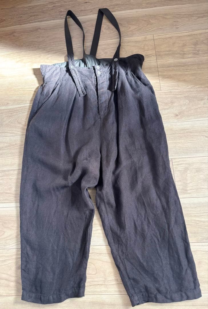 nest Robe リネンツイルサスペンダーパンツ