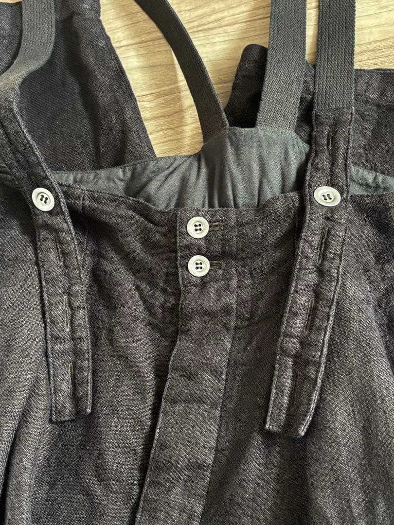 nest Robe リネンツイルサスペンダーパンツ