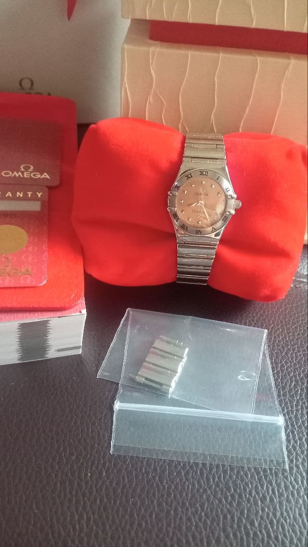 オメガ コンステレーションミニ クォーツ腕時計 レディース