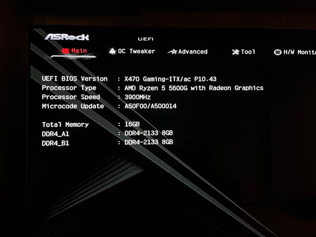 【動作OK】Corsair DDR4-2666 16GB(8GB×2)