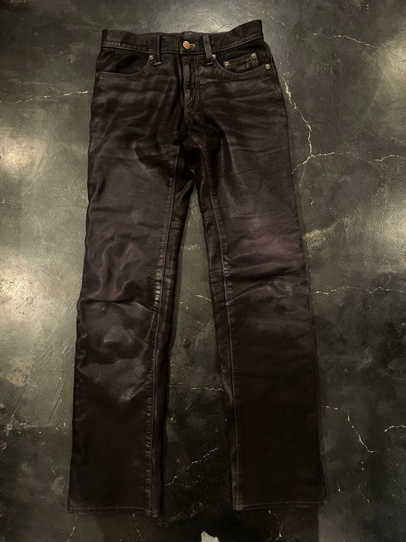 クシタニ　レザーパンツ　エクスプローラジーンズw28 レディース