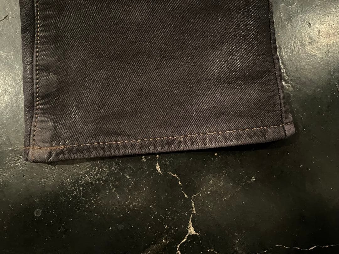 クシタニ　レザーパンツ　エクスプローラジーンズw28 レディース