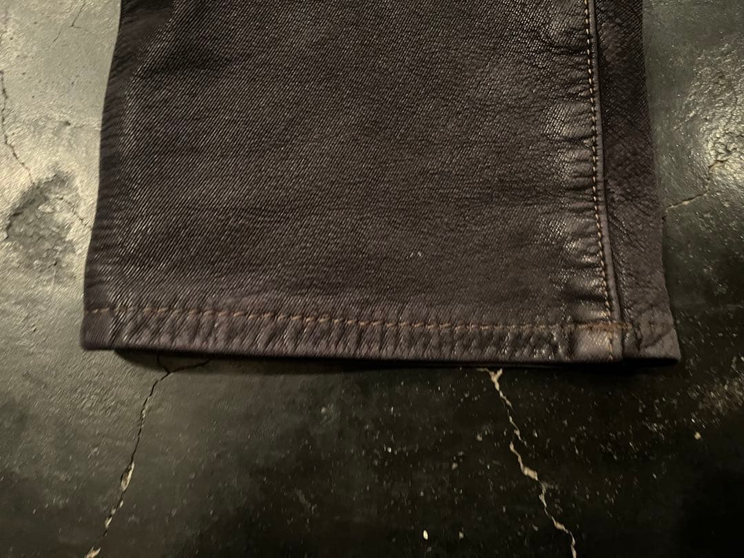 クシタニ　レザーパンツ　エクスプローラジーンズw28 レディース