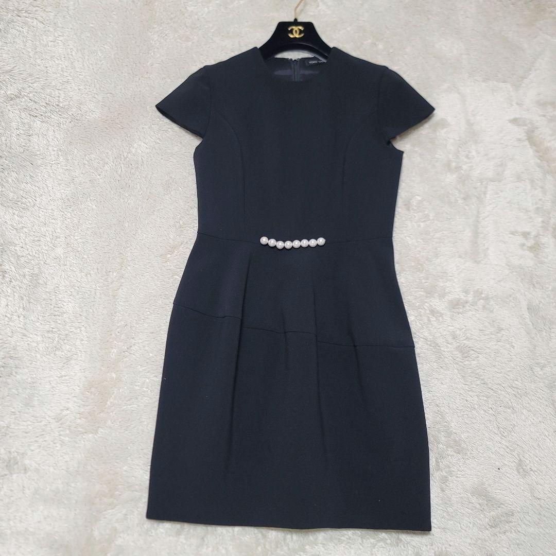 極美品✨YOKO CHAN ヨーコチャン パール バルーンワンピース ブラック