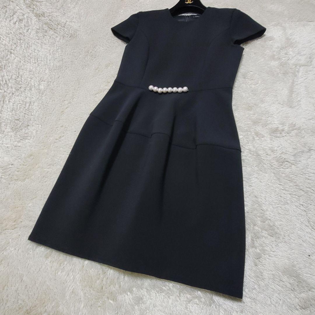 極美品✨YOKO CHAN ヨーコチャン パール バルーンワンピース ブラック