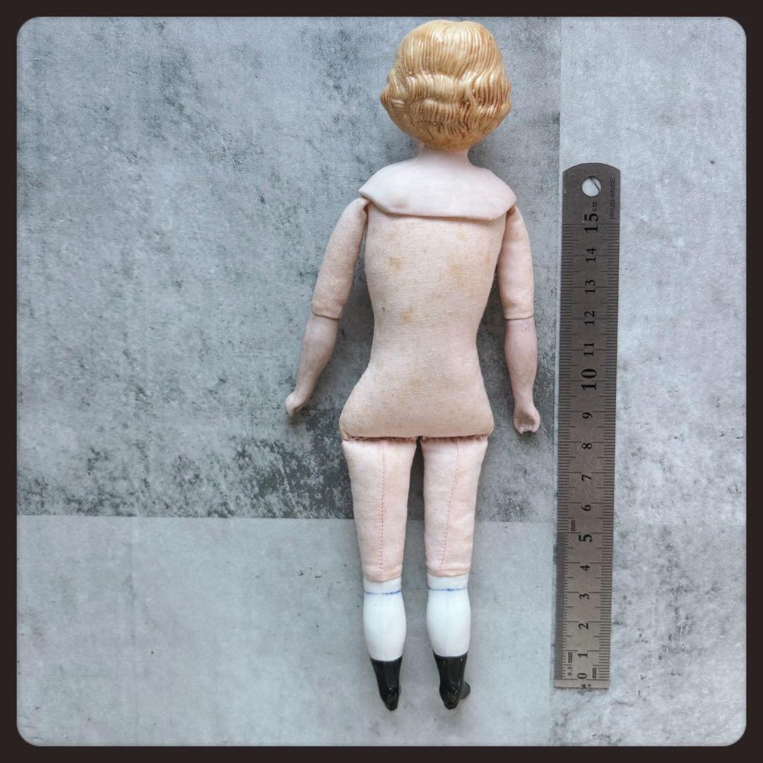 アンティーク　ブロンド　パリアンドール ビスクドール　チャイナヘッドドール