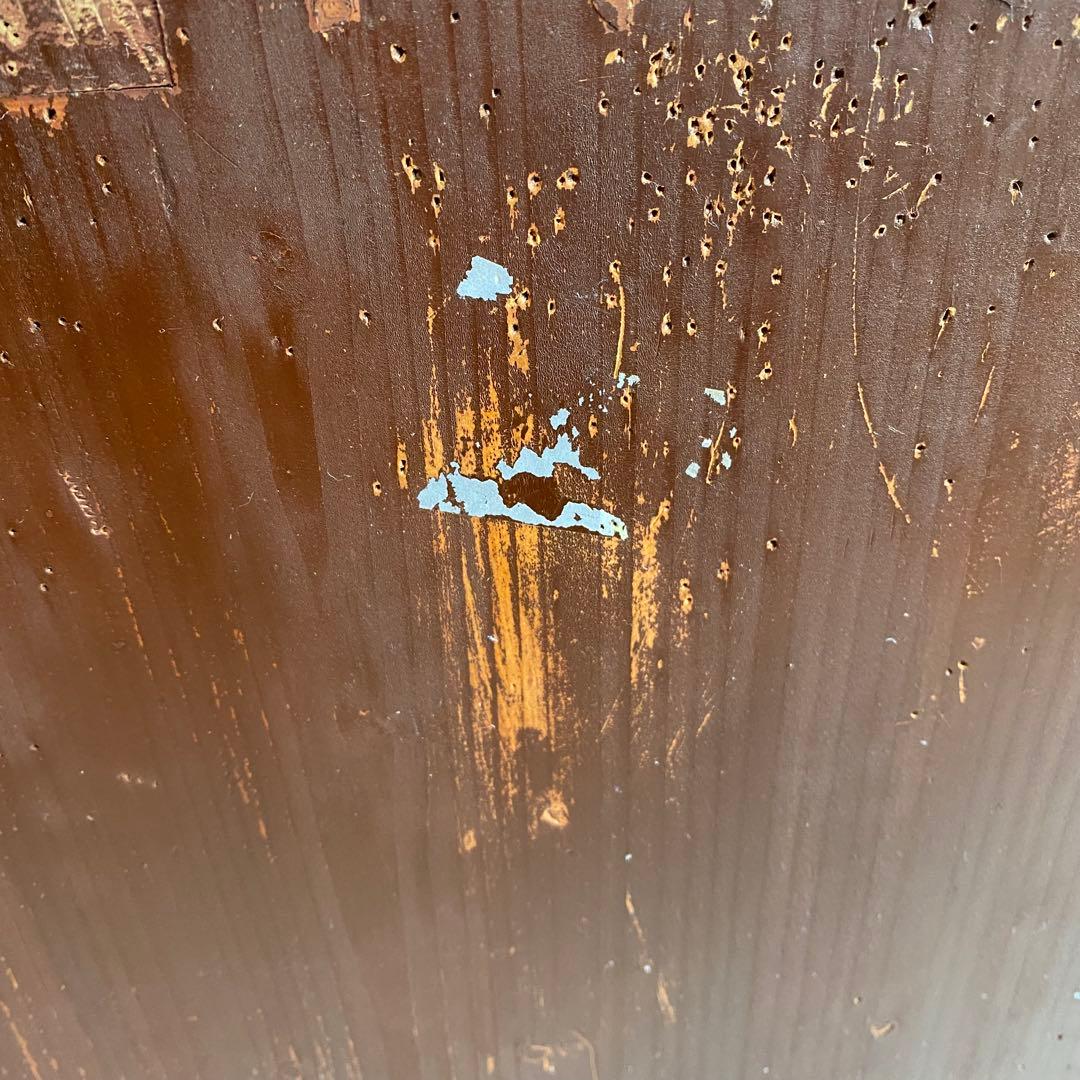 ヴィンテージ ガラス戸棚 キャビネット 水屋箪笥 昭和レトロ 無垢材 z505