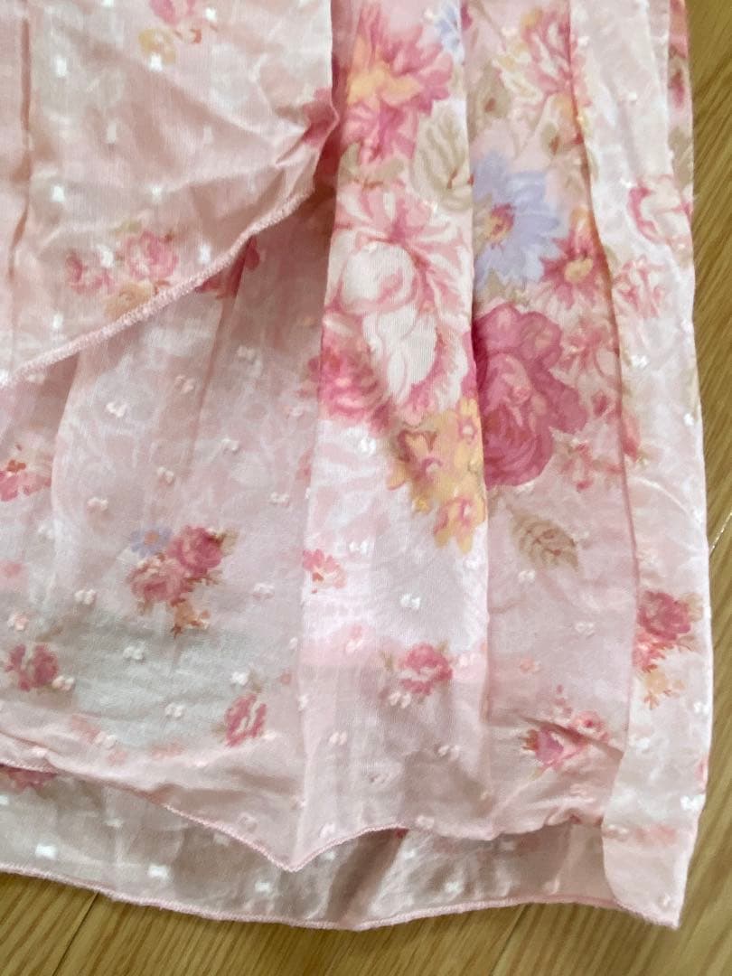 LIZ LISA 花柄リボンキャミワンピース チュニック ミニワンピ ピンク