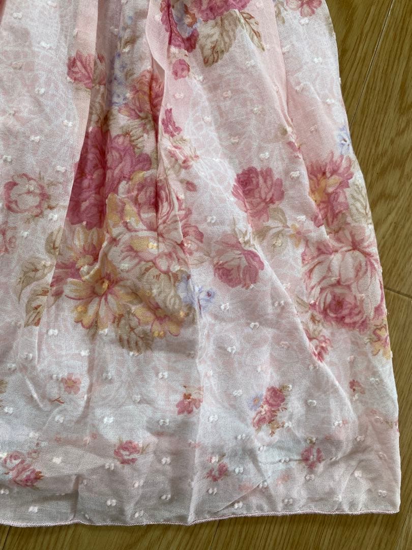 LIZ LISA 花柄リボンキャミワンピース チュニック ミニワンピ ピンク