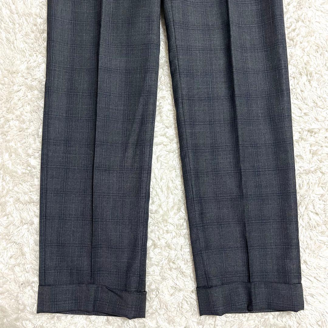 ✨美品✨EDIFICE ロロピアーナ ビジネススーツ チェック柄 Lサイズ相当