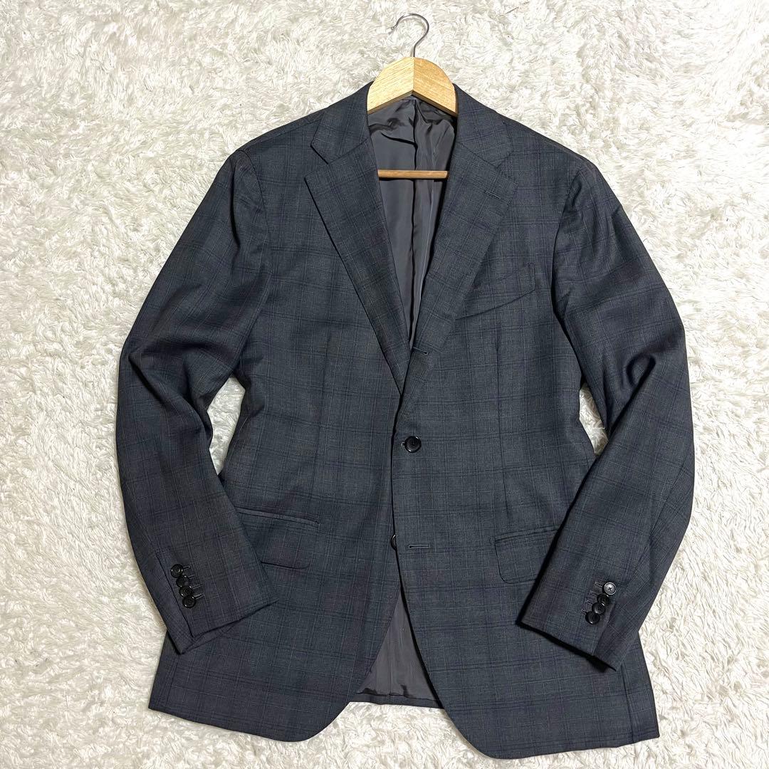 ✨美品✨EDIFICE ロロピアーナ ビジネススーツ チェック柄 Lサイズ相当