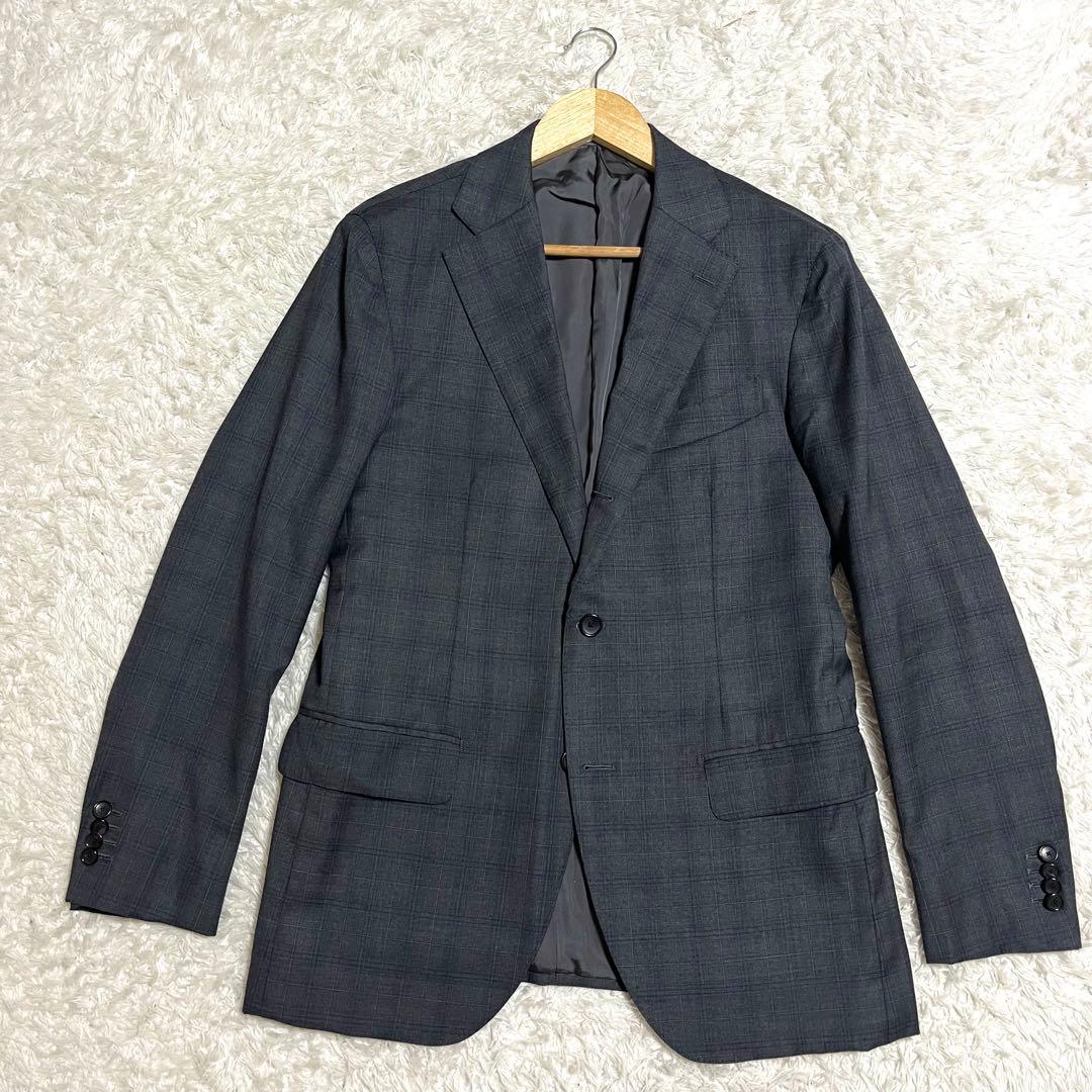 ✨美品✨EDIFICE ロロピアーナ ビジネススーツ チェック柄 Lサイズ相当