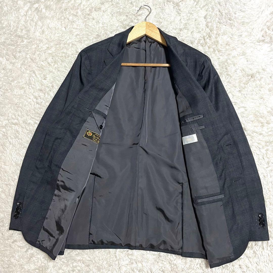 ✨美品✨EDIFICE ロロピアーナ ビジネススーツ チェック柄 Lサイズ相当