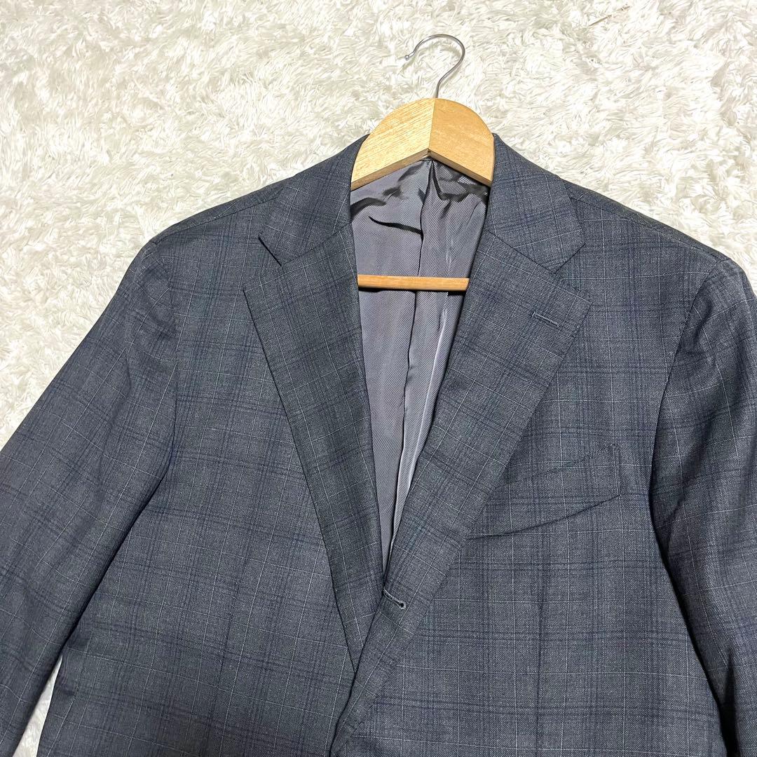 ✨美品✨EDIFICE ロロピアーナ ビジネススーツ チェック柄 Lサイズ相当