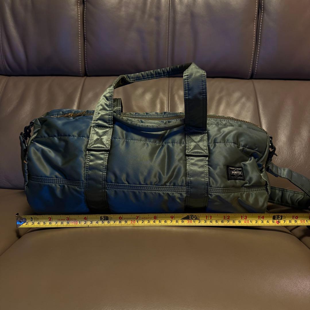 タンカー ドラムバッグ セージグリーン 美品