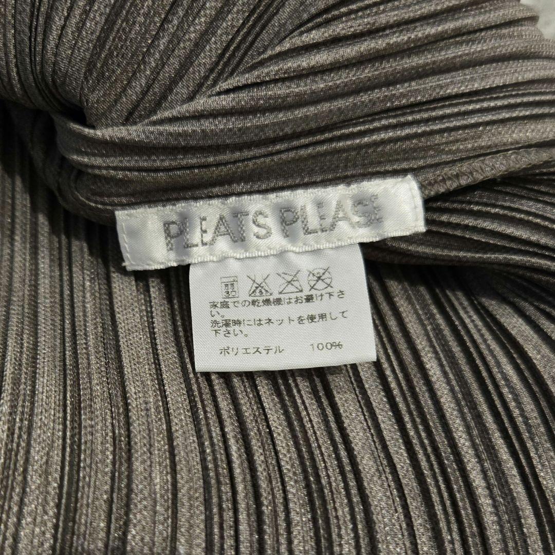 ISSEY MIYAKE PLEATS PLEASE デニム転写半袖トップス