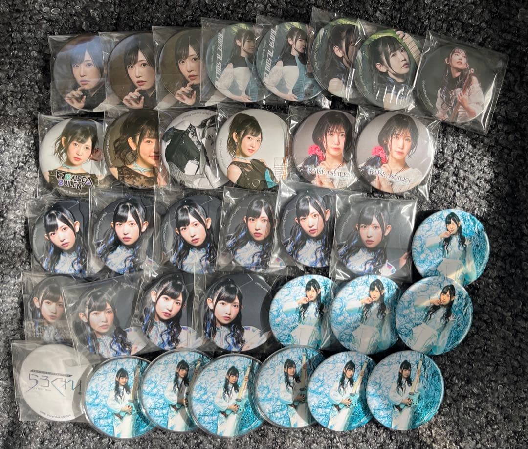 バンドリ ロック 小原莉子 アーティスト缶バッジ アテ缶 ラウクレ 舞台 35点