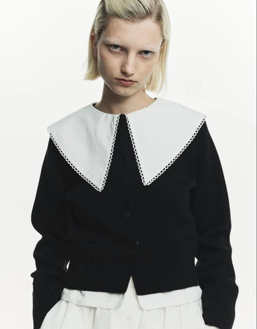 Bibiy PATTY PILGRIM TOP ブラック ビビィ カーディガン