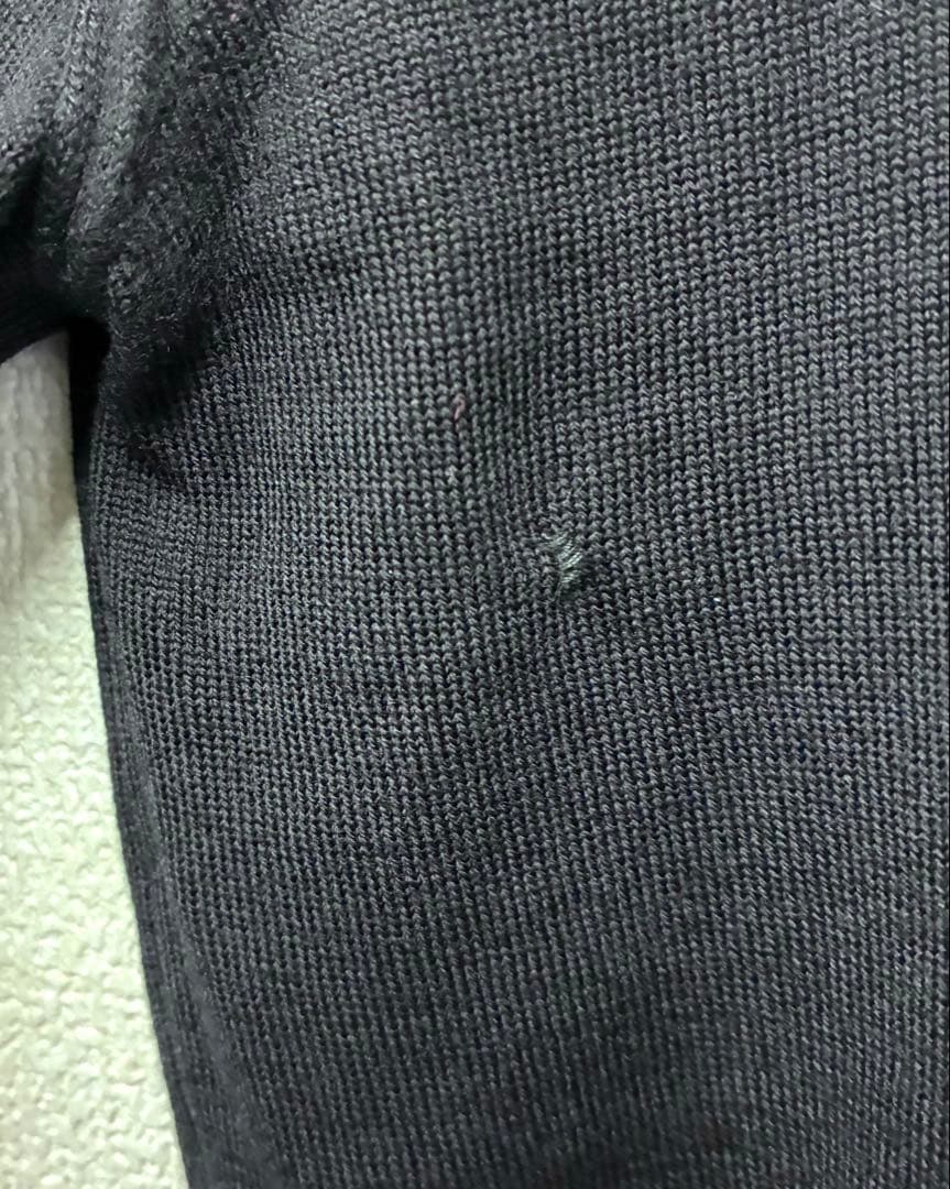 ヴィヴィアンウエストウッド　フリルネックウールカーディガン 黒　イタリア製