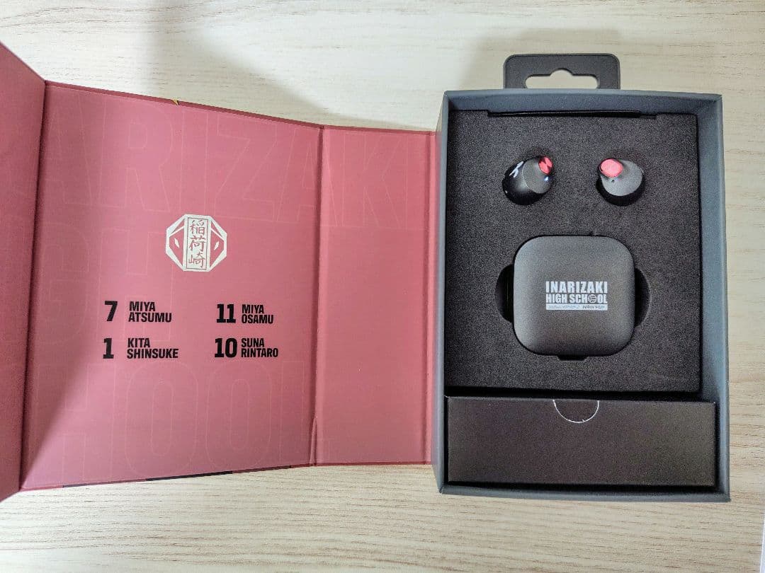 AVIOT ハイキューコラボ ワイヤレスイヤホン 稲荷崎高校モデル