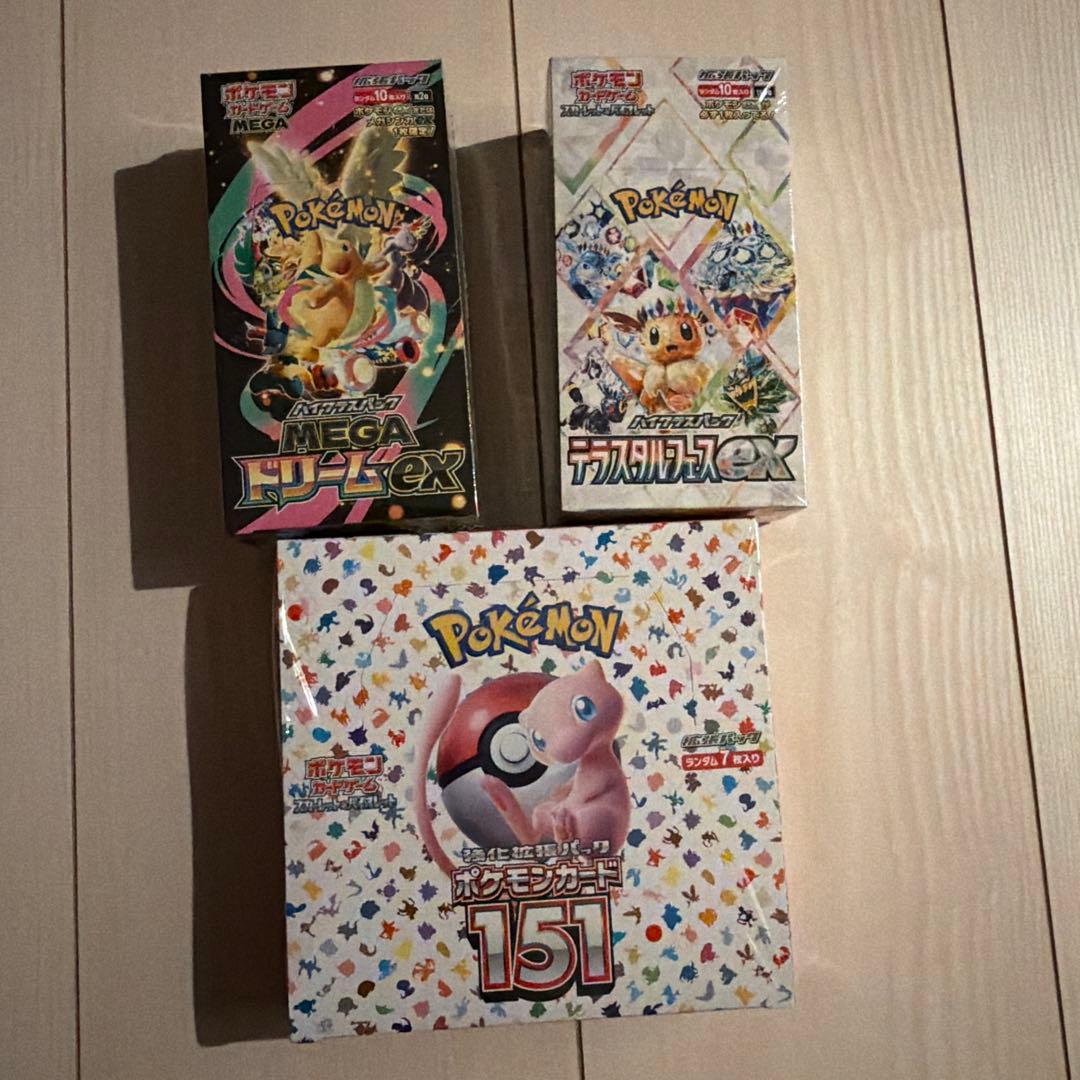 新品　ポケモンカード151 テラスタルフェス メガドリーム