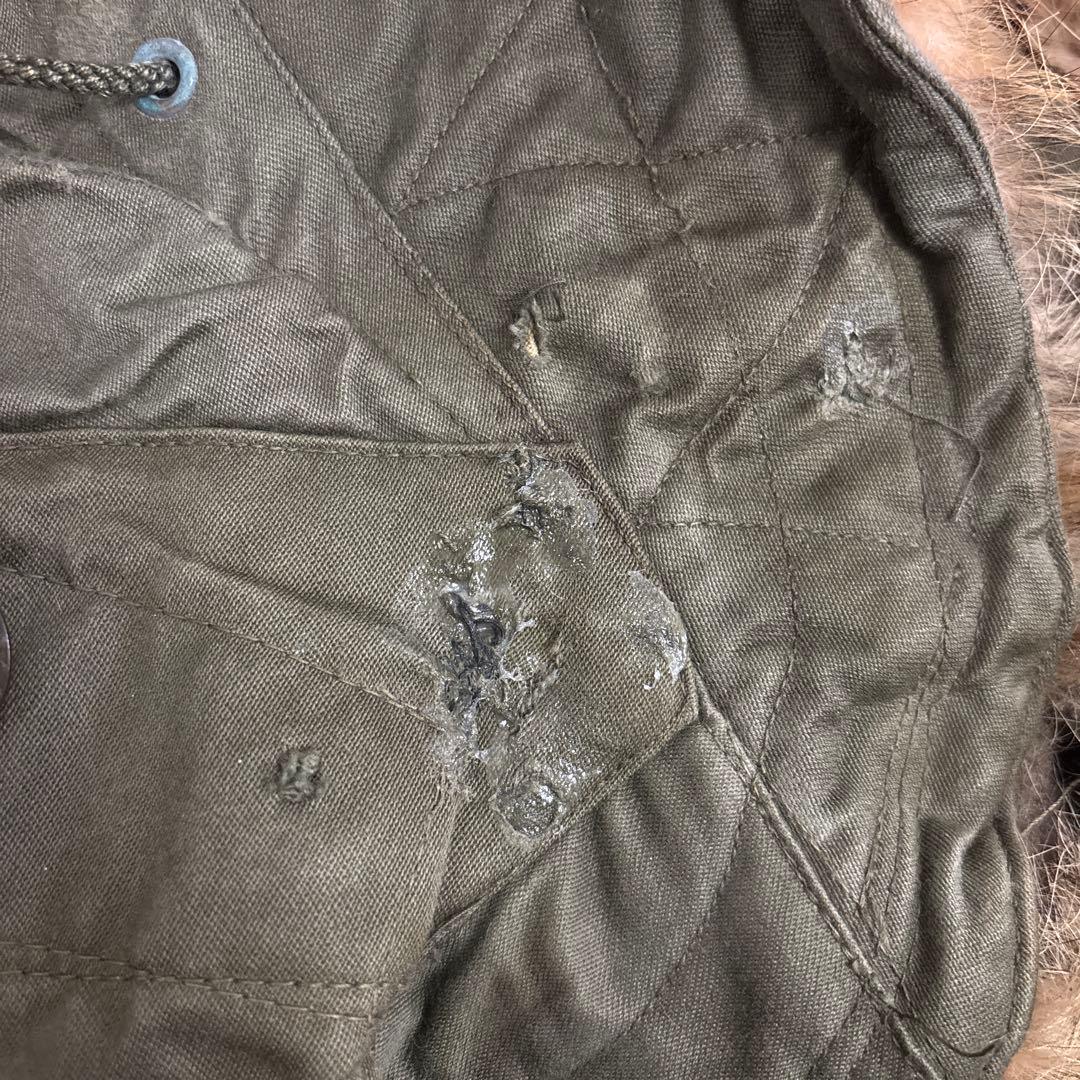 50s 初期型　米軍　実物　M51フード　M1951 PARKA コヨーテファ⑬