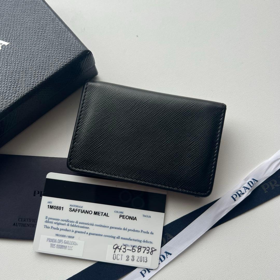 209 美品 PRADA プラダ カードケース 名刺入れ 財布