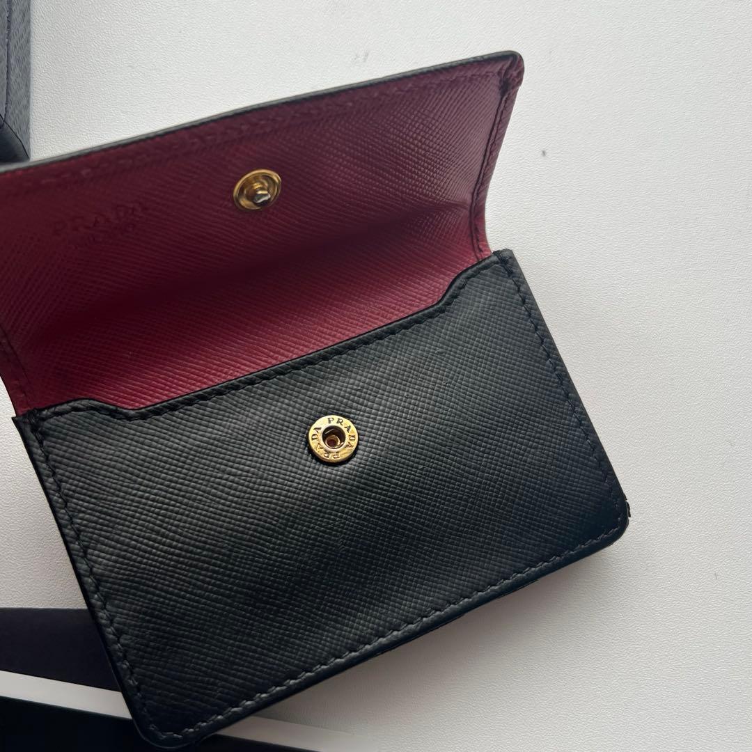 209 美品 PRADA プラダ カードケース 名刺入れ 財布