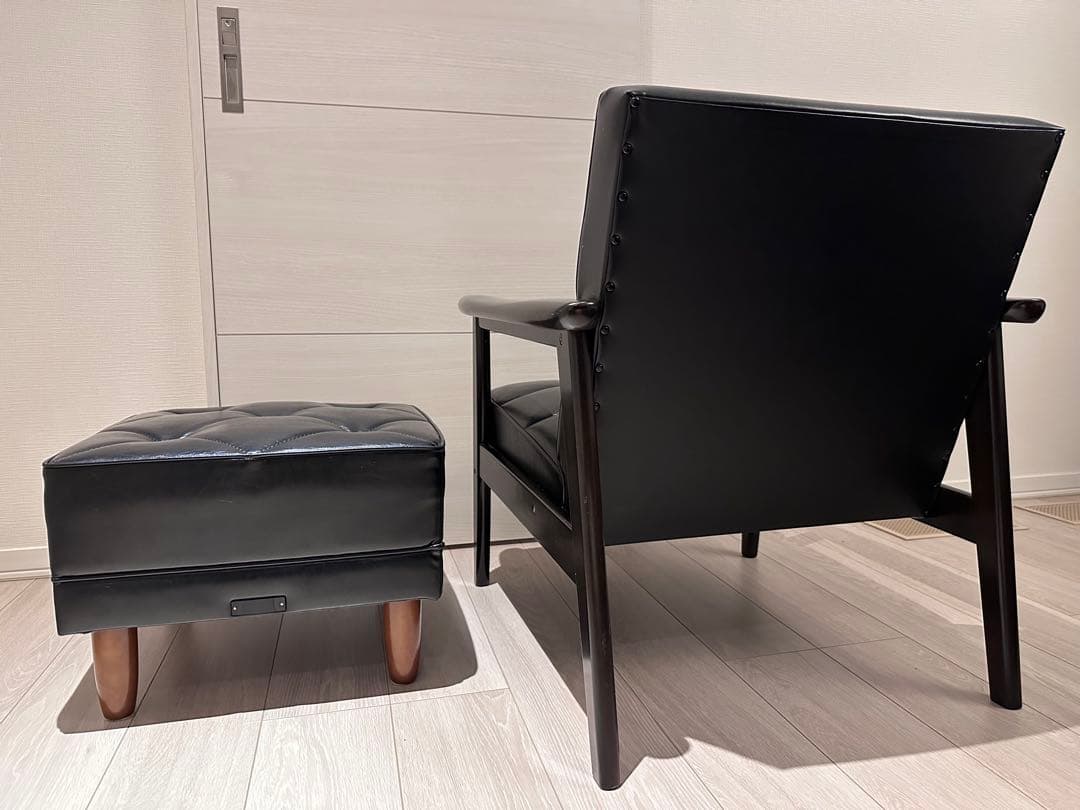 【カリモク60】Kチェア1シーター スタンダードブラック