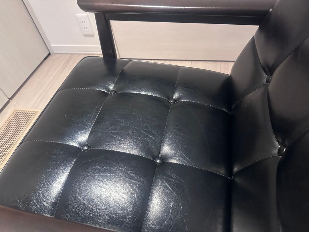 【カリモク60】Kチェア1シーター スタンダードブラック