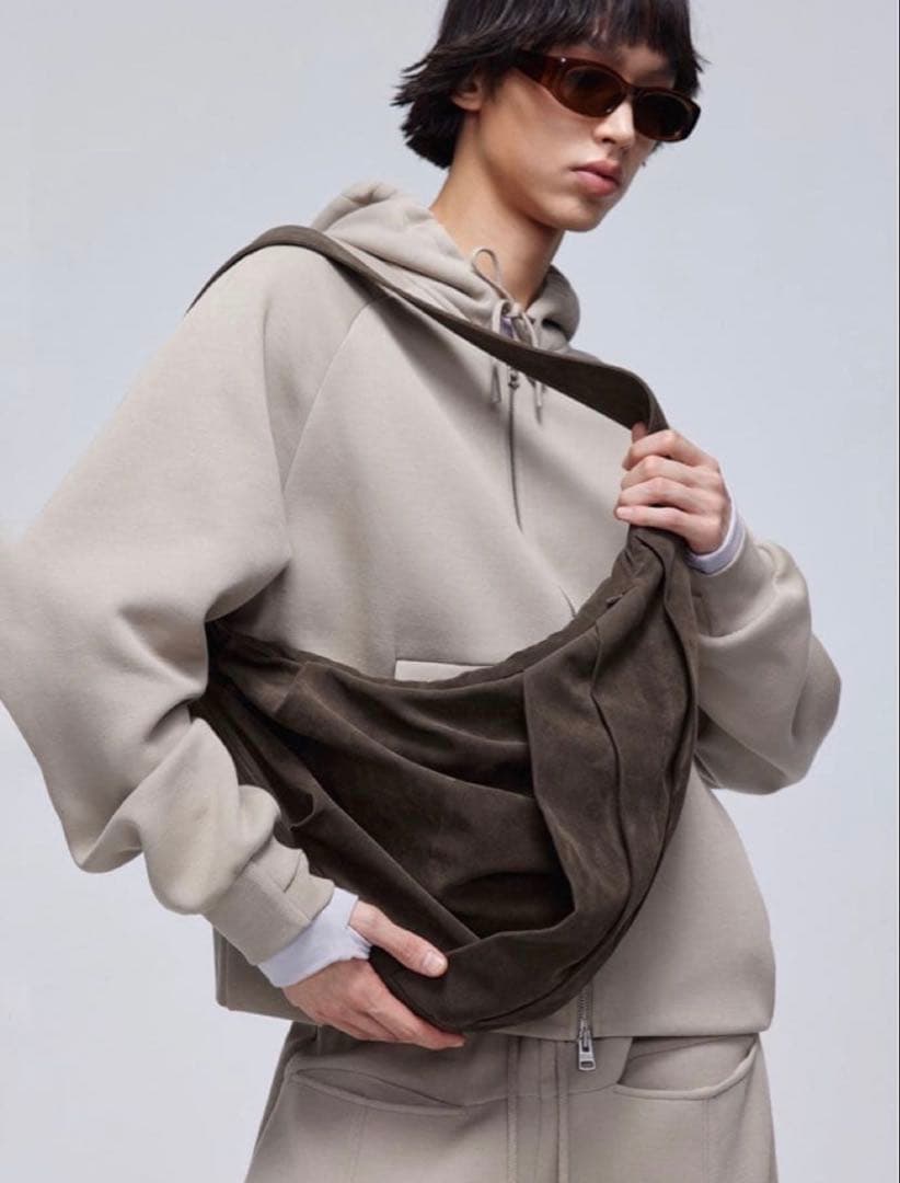 Simple Project クロワッサンショルダーバック　希少サイズL