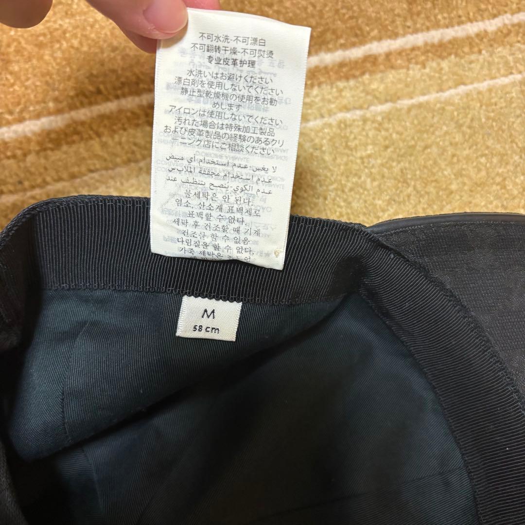 GUCCI GGキャンバス ベースボールキャップ ブラック