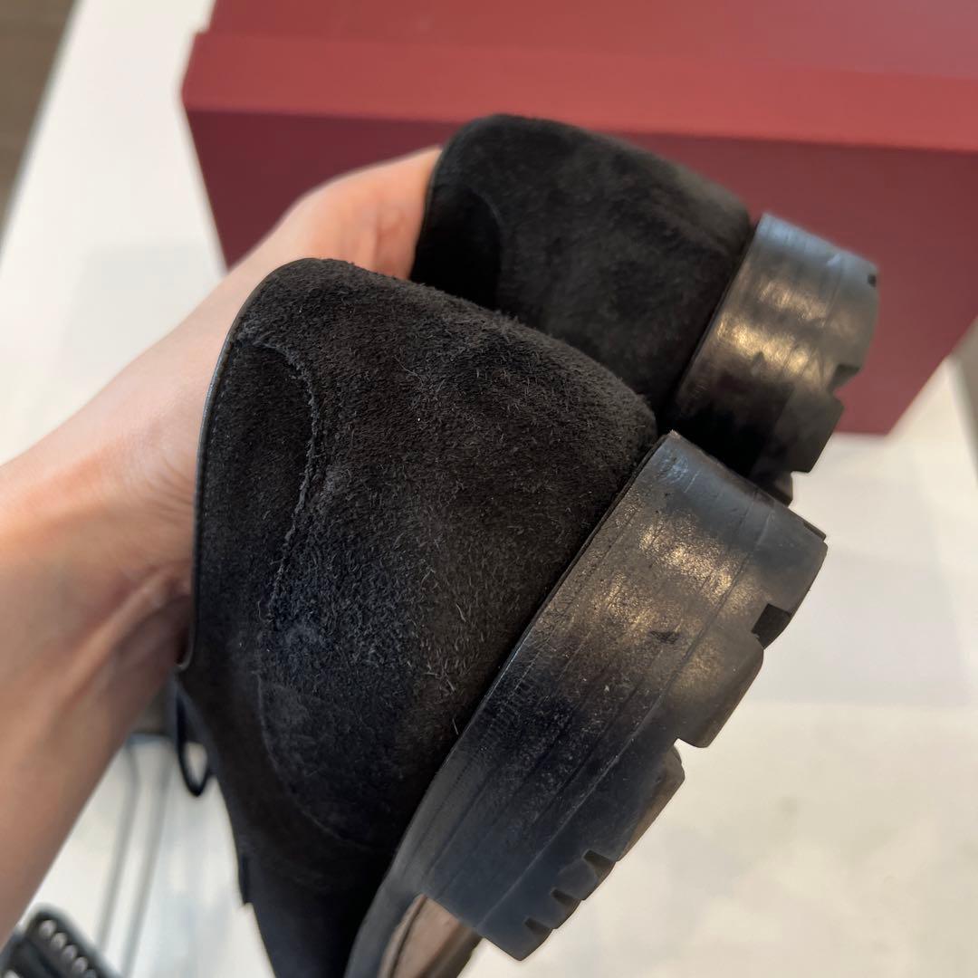 【近日削除】CARMINA Uチップダービー（カーフスエード フォレスト）