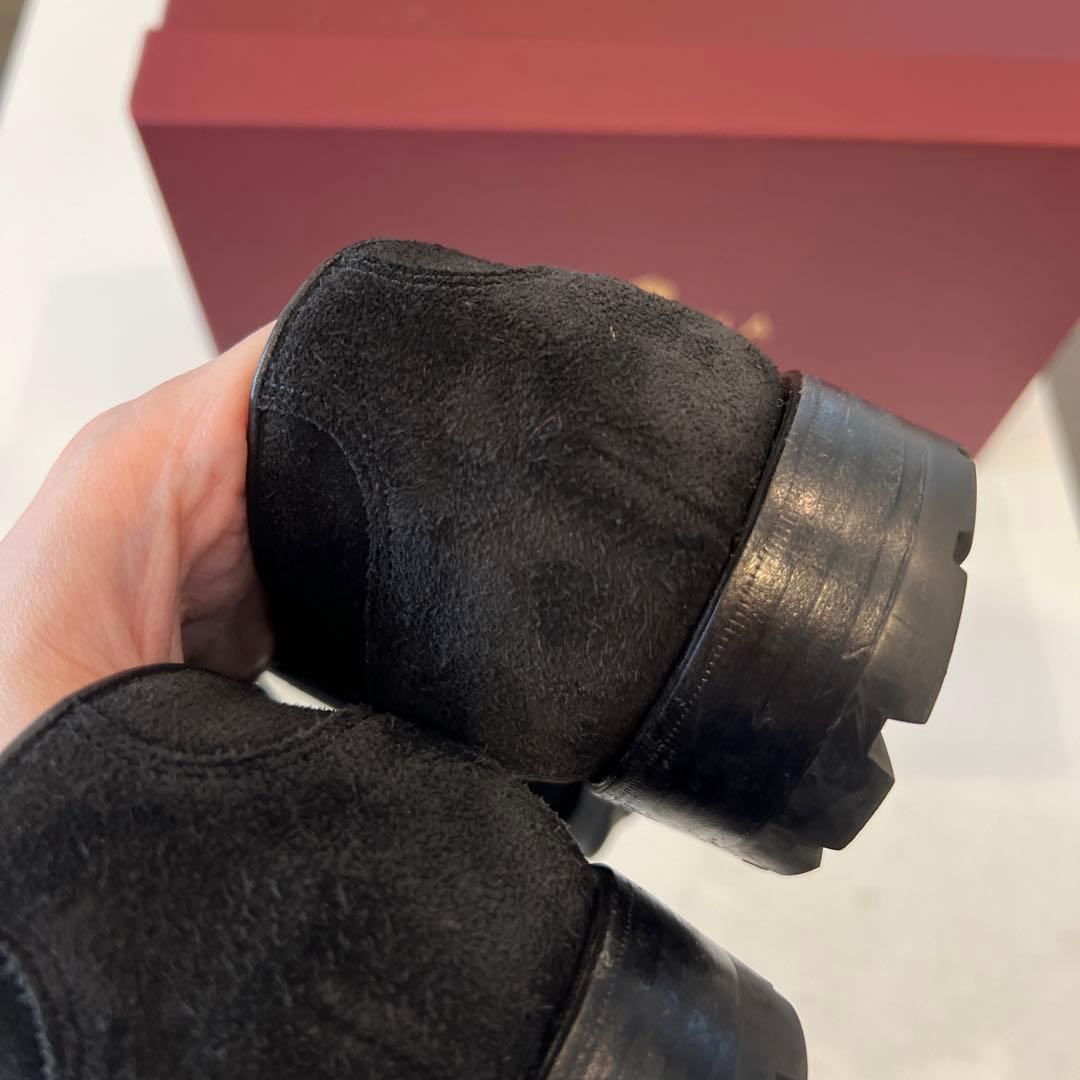 【近日削除】CARMINA Uチップダービー（カーフスエード フォレスト）