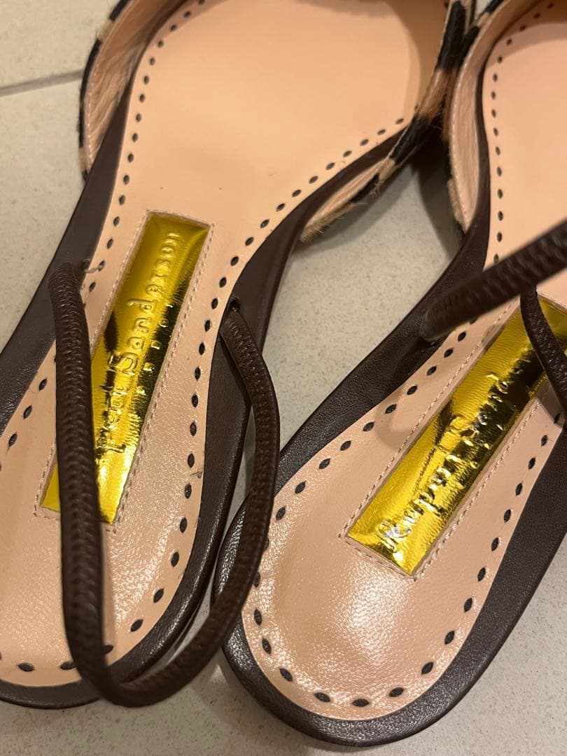 ルパートサンダーソン　ヒョウ柄　フラット　シューズ　ローヒール　37