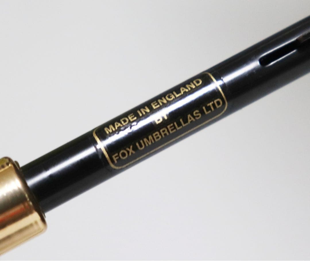 《フォックスアンブレラ》新品 英国王室御用達 英国製 上品刺繍 高級長傘 日傘