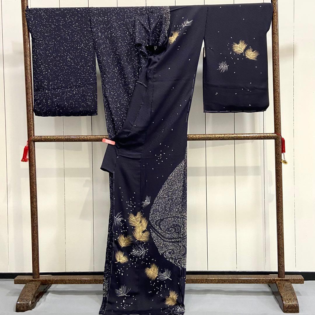 正絹訪問着　新品　仮エバ　未仕立て品