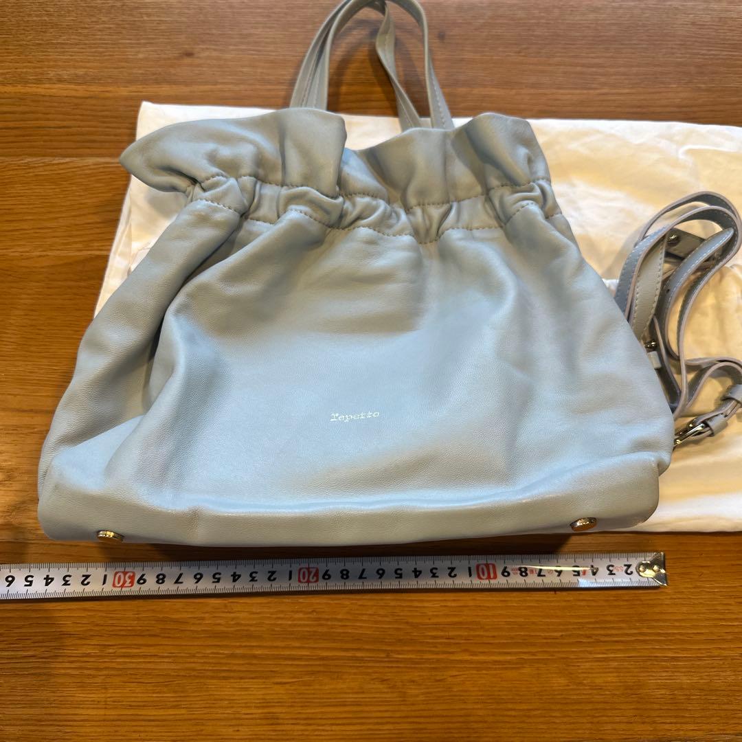 Repetto ライトブルー ハンドバッグ