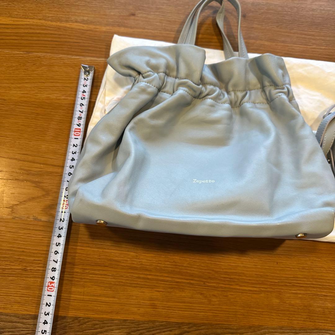 Repetto ライトブルー ハンドバッグ
